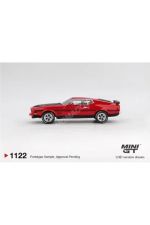 Ford mustang mach 1 1971 red "race red" (blister edition) (lhd) Miniatuur Snelle Levering