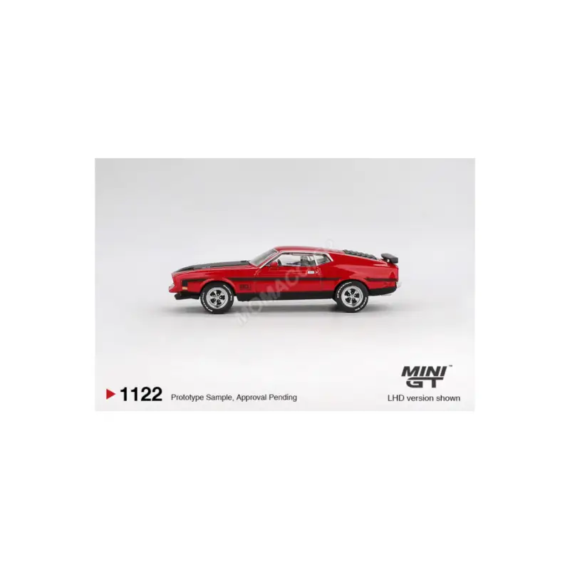 Ford mustang mach 1 1971 red "race red" (blister edition) (lhd) Miniatuur Snelle Levering