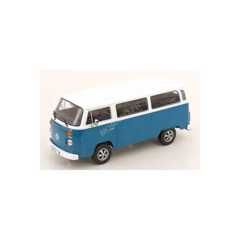 Aanbieding Volkswagen bus t2b with fuchs wheels 1972 blue/white Miniatuur