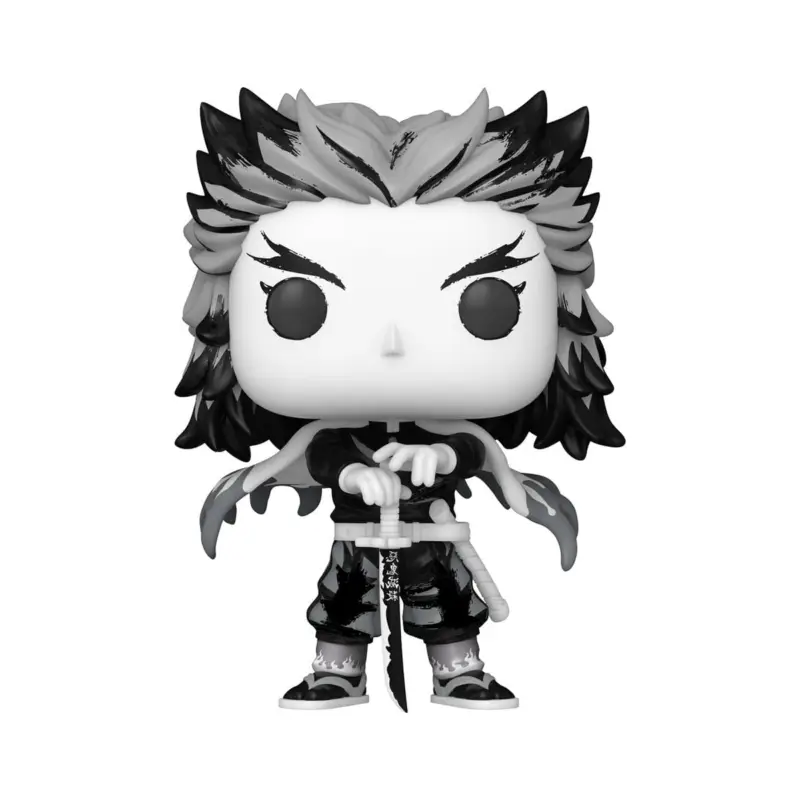 Premium Demon Slayer: Kimetsu no Yaiba POP! Animation Vinyl figures Rengoku (Sumi-Ink) 9 cm