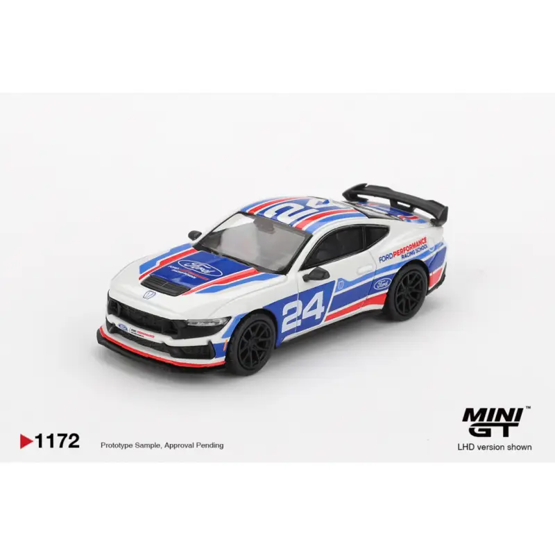 Laatste Kans Mini gt ford mustang dark horse 24 ford performance racing school 2025 1/64 Miniatuur