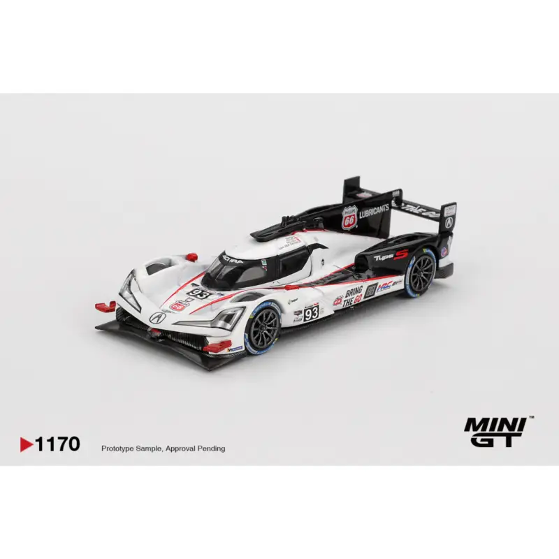 Gecertificeerd Mini gt acura arx-06 gtp 93 acura meyer shank racing daytona 24 hrs 2025 1/64 Miniatuur