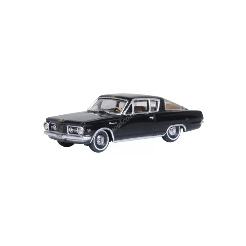 Veilige Betaling Plymouth barracuda 1965 black/gold Miniatuur