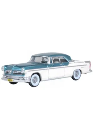 Chrysler new yorker deluxe coupe st regis 1955 jade green/platinum Miniatuur Hoge Kwaliteit