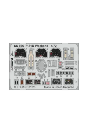 Voordeelprijs Eduard ss866 zoom set p-51d weekend (for eduard) 1/72