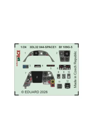 Eduard 3dl32044 space bf 109g-5 (for airfix) 1/24 Veilige Betaling
