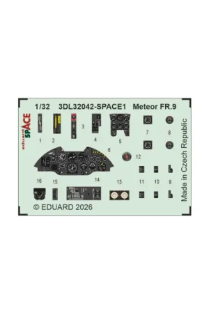 Gratis Retour Eduard 3dl32042 space meteor fr.9 (for revell) 1/32