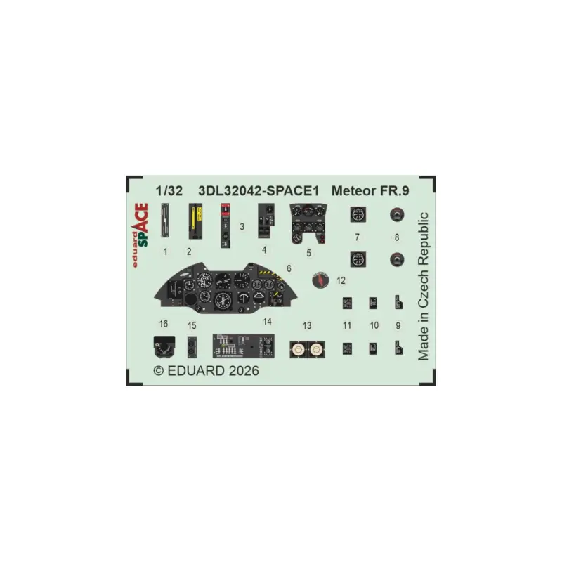 Gratis Retour Eduard 3dl32042 space meteor fr.9 (for revell) 1/32