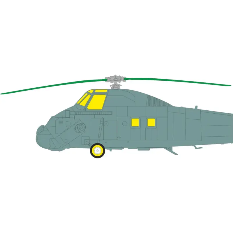 Eduard cx704 mask wessex hc.2 (for airfix) 1/72 Snelle Levering