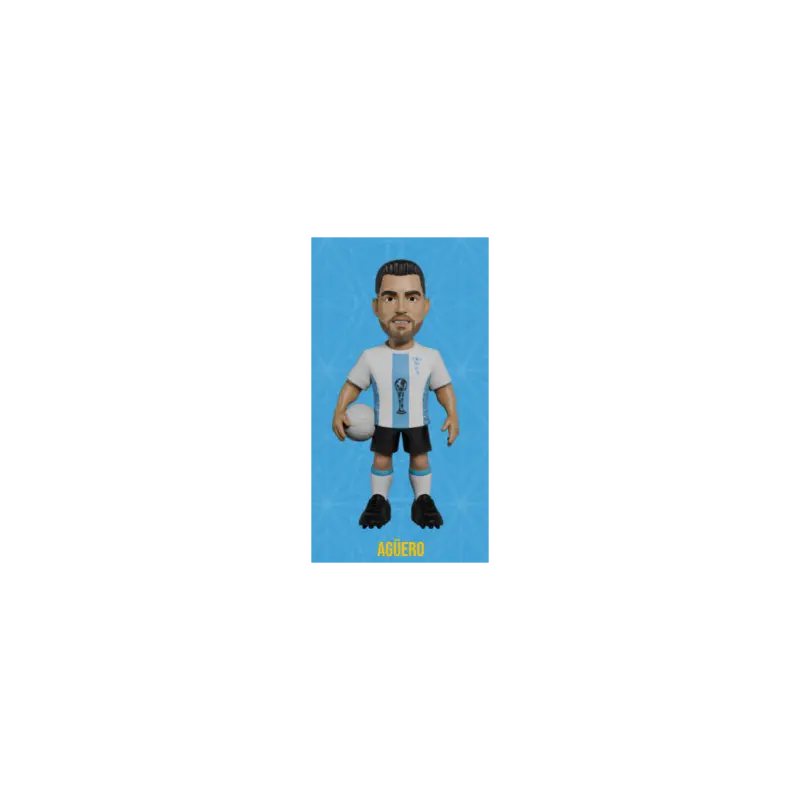 Laatste Kans ARGENTINA - Agüero - Minix Legends World Cup Figure 12cm Figuurtje
