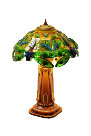 PANTASY - Stained Glass Table Lamp - Building Block 1067 pcs - 36cm Betrouwbaar