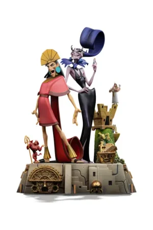 Voordeelprijs Kuzco, the megalomaniac emperor, 1/10 Deluxe Art Scale statue of Kuzko & Yzma, 28 cm Figuurtje