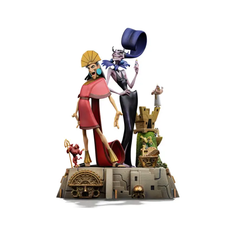Voordeelprijs Kuzco, the megalomaniac emperor, 1/10 Deluxe Art Scale statue of Kuzko & Yzma, 28 cm Figuurtje