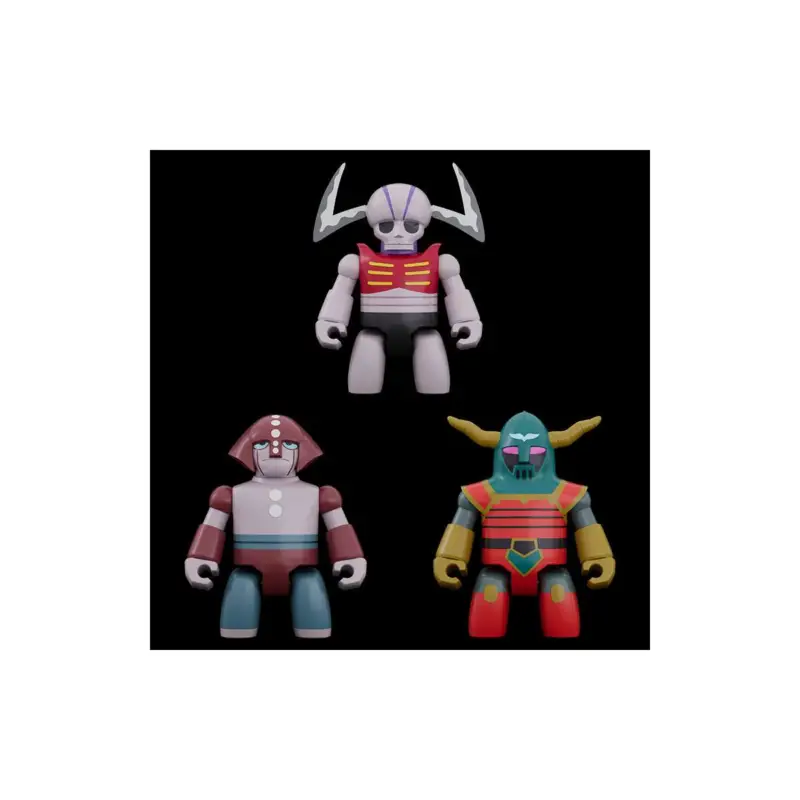 Finale Uitverkoop Mazinger Z Mechanical Beasts Brickroid S1 Set (3) - 5cm Figuurtje