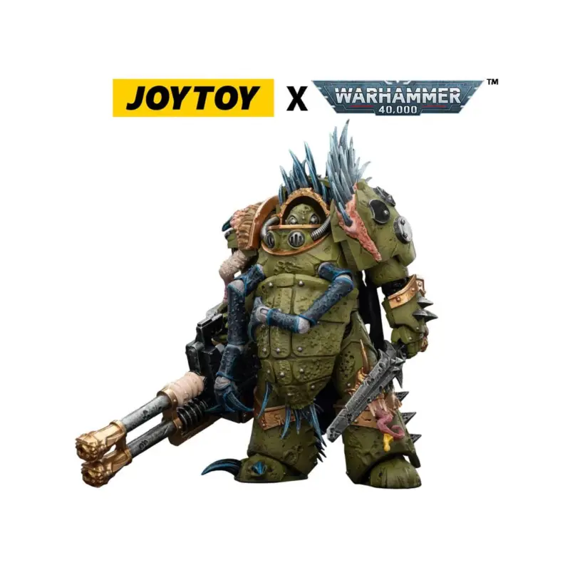 Warhammer 40,000 Figure Death Guard Blightlord Terminator 1 with Reaper Autocannon and Bubotic Blades 14 cm Hoge Kwaliteit
