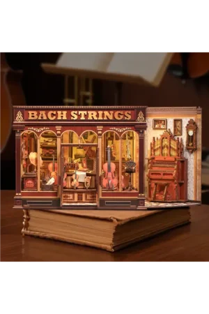 Koop Online MINIATURE HOUSE - DIY- Bach Strings - 285pc+LED lighting