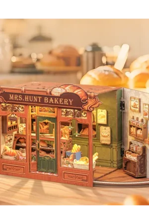 Nu Kopen MINIATURE HOUSE - DIY - Mrs. Hunt's Bakery - 216 pieces + LED lighting