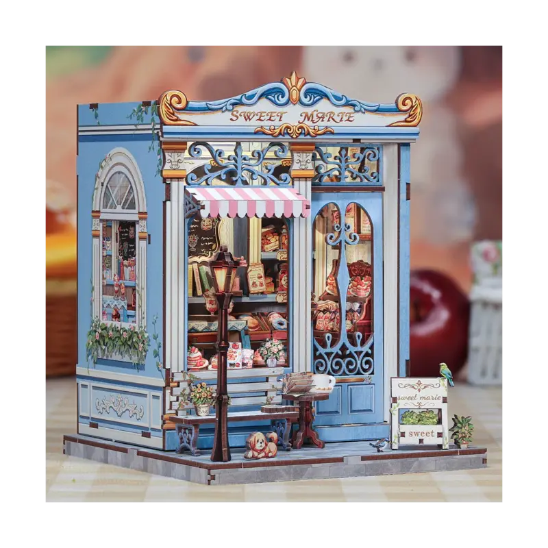 Alleen Vandaag MINIATURE HOUSE - DIY - Sweet Marie - 242 pieces + LED Lighting