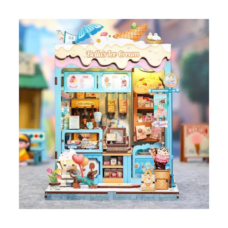 MINIATURE HOUSE - DIY - Bella Glacier - 225 pieces + LED Lighting Veilige Betaling
