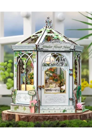 MINIATURE HOUSE - DIY - Windsor Flower House - 235 pieces + LED Lighting Bestel Nu