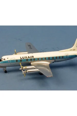 Luxair Vickers Viscount 800 LX-LGC Miniatuur Gecertificeerd