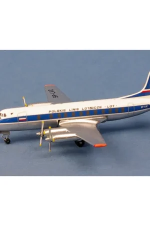 Snelle Levering LOT Polish Vickers Viscount 800 SP-LVG Miniatuur