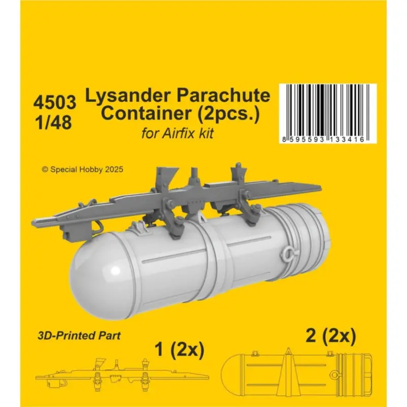 Korting Lysander parachute container (for airfix kit) 1/48