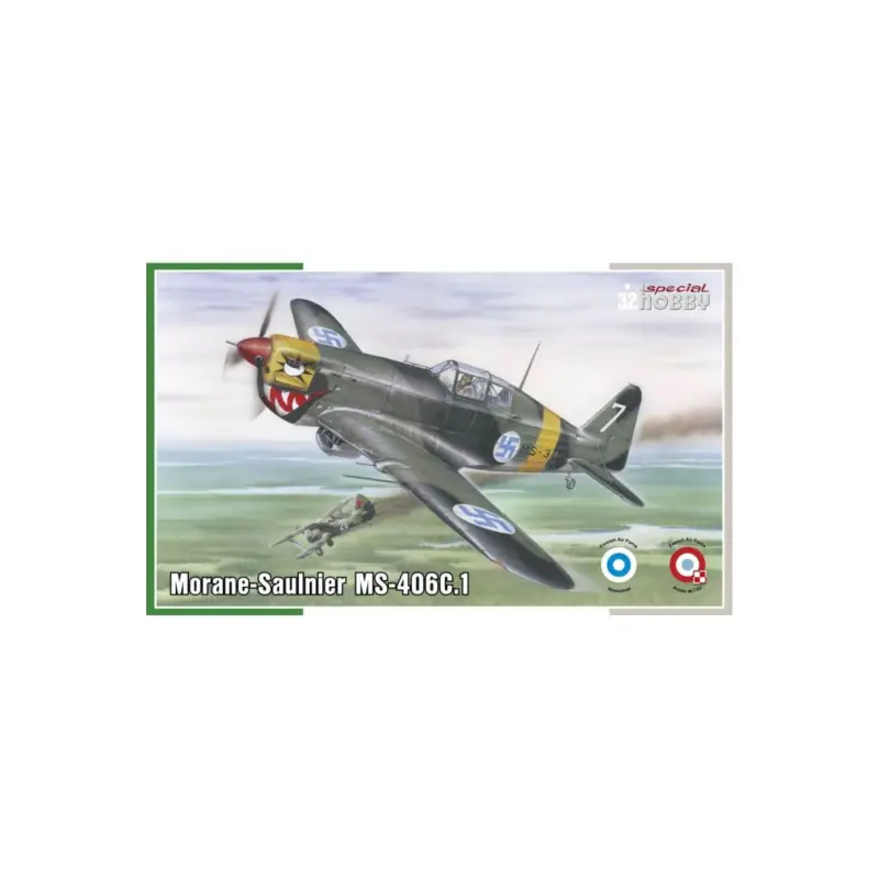 Alleen Vandaag Morane-saulnier ms-406c.1 hi-tech 1/32 Schaalmodel