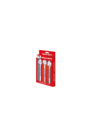 HELLO KITTY - 3 Erasable Gel Pens + Head Topper Weekendaanbieding
