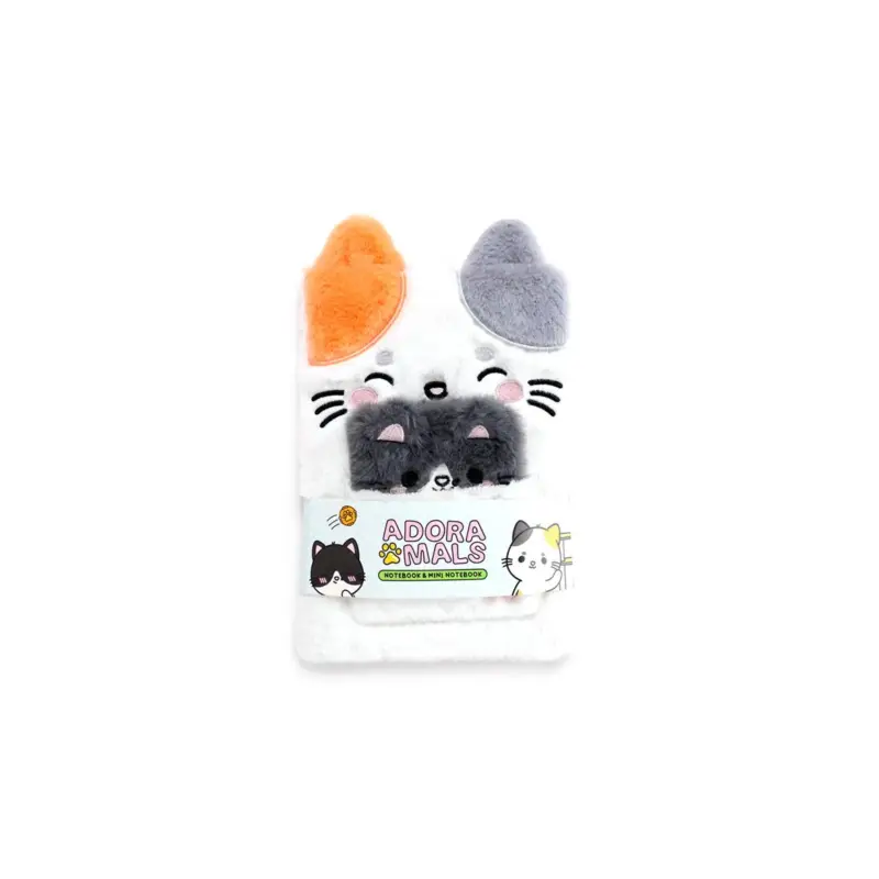 KAWAII - Lola the Kitten - Premium Plush Notebook + 1 Mini Must-Have