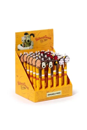 WALLACE & GROMIT - Erasable Gel Pen (Display of 36 pieces) Direct Verzonden