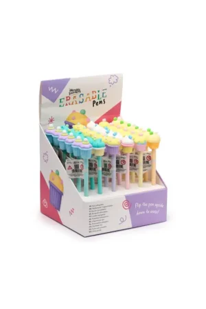 Snelle Levering KAWAII - Cupcake - Erasable Gel Pen (Display of 36 pieces)