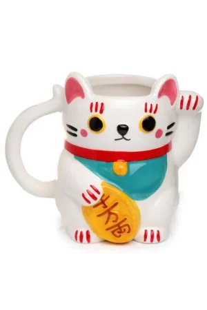 MANEKI-NEKO - White - 3D Mug 450ml Flitsaanbieding