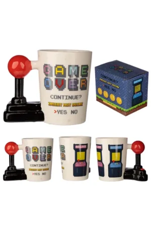 GAME OVER - Joystick & Arcade - Mug with 3D Handle 400ml Premium