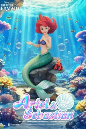 THE LITTLE MERMAID - Ariel & Sebastian - Master Craft Figure 42.8cm Figuurtje Hete Deal