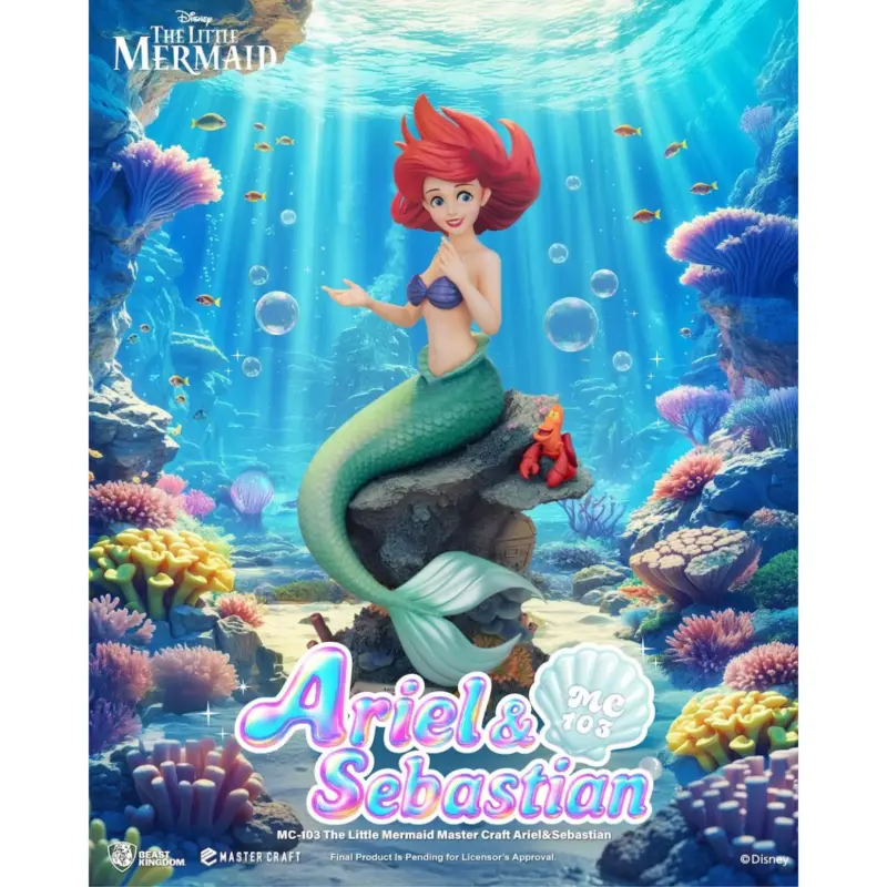 THE LITTLE MERMAID - Ariel & Sebastian - Master Craft Figure 42.8cm Figuurtje Hete Deal