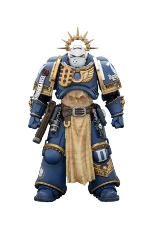 Warhammer 40,000 Ultramarines Levantus with Power Sword, Stormshield and Bolt Pistol Figure 13 cm Weekendaanbieding