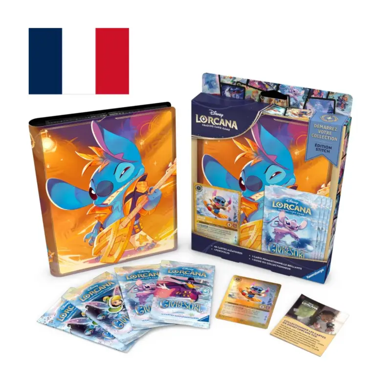 DISNEY - Lorcana -Trading Cards Collection Starter Set Edition Stitch - FR Gratis Retour