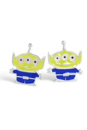 TOY STORY - Alien - 1 Pair of Silver Stud Earrings Direct Verzonden