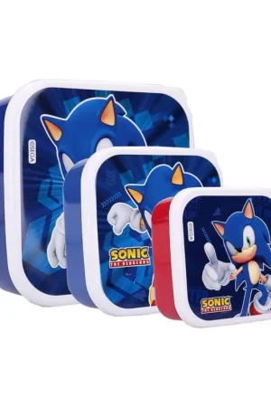 Speciale Aanbieding Sonic the Hedgehog 3-pack of Sonic Fresh Bites snack boxes