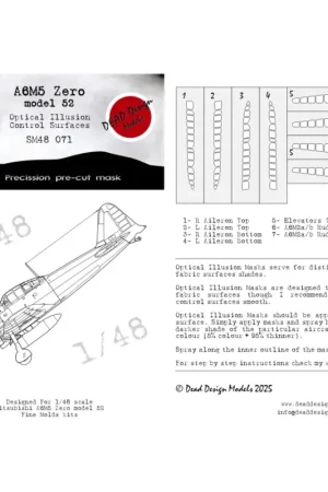 Must-Have A6M5 model 52 Control Surfaces FM