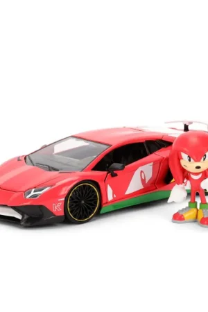 Jada 36264 miniature lamborghini aventador sv w/knuckles figure red hollywood rides 1/24 Lage Kosten