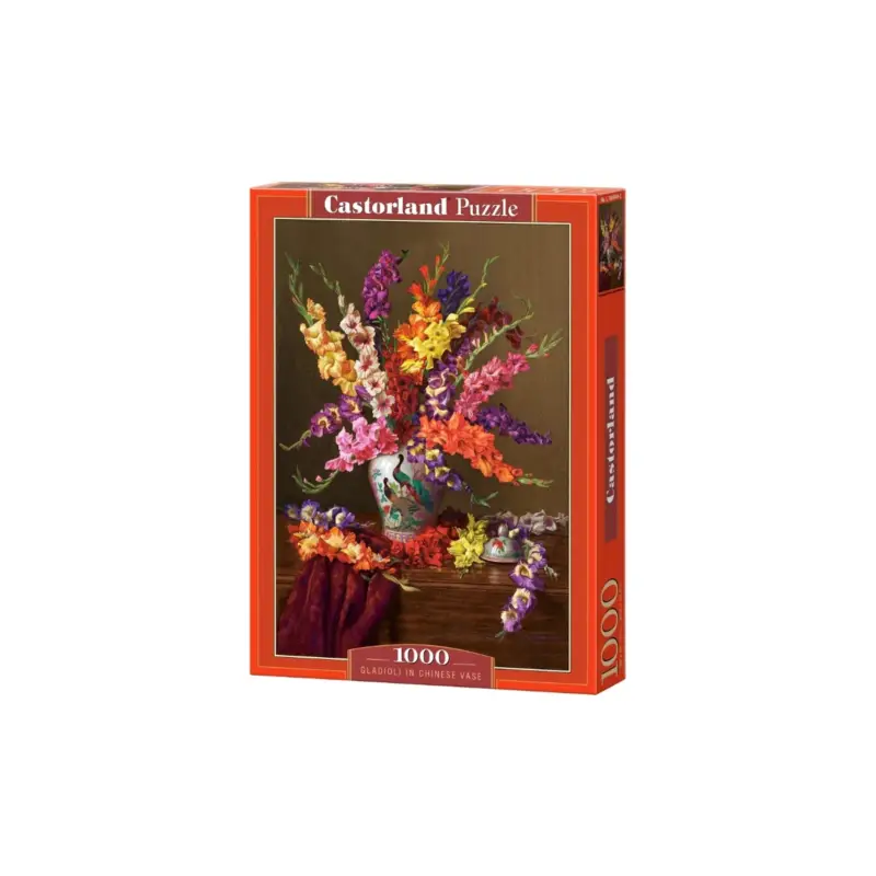 Gladioli in chinese vase Puzzel Gratis Retour