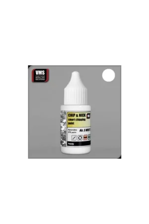 Chip & nick smart chipping paint white 20ml Acrylverf Direct Verzonden