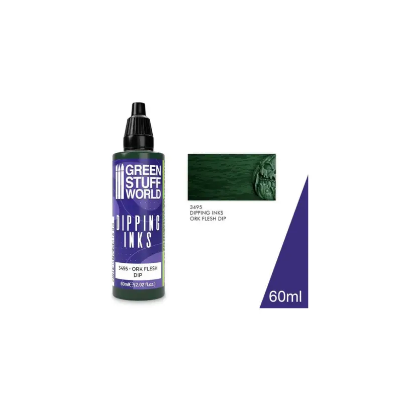 Dipping inks - ork flesh dip 60ml Acrylverf Populair