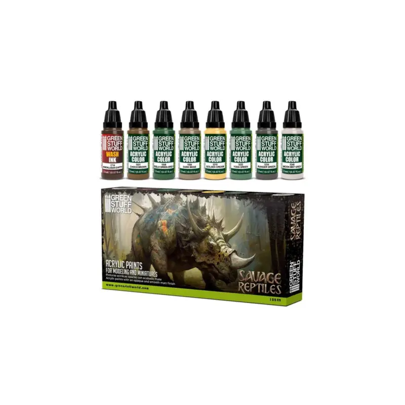 Paint set - savage reptiles Acrylverf Rechtstreeks Van De Fabrikant