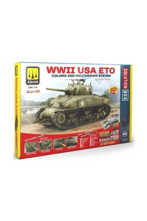 Beperkt Aanbod Solution box wwii usa eto colors and weathering system Acrylverf