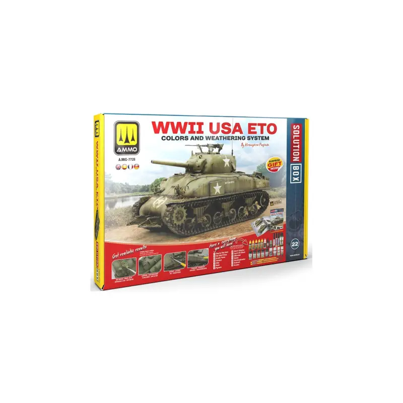 Beperkt Aanbod Solution box wwii usa eto colors and weathering system Acrylverf