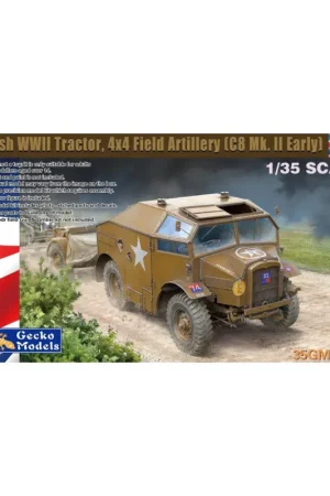 Premium British wwii tractor 4x4 field artillery (c8 mk.ii early) Schaalmodel