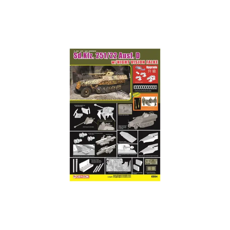 Koopje Sd. kfz. 251/22 ausf. d with night vision falke Schaalmodel